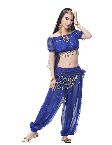 Dancewear Polyester Arabic Belly Dancer Costumes For Ladies